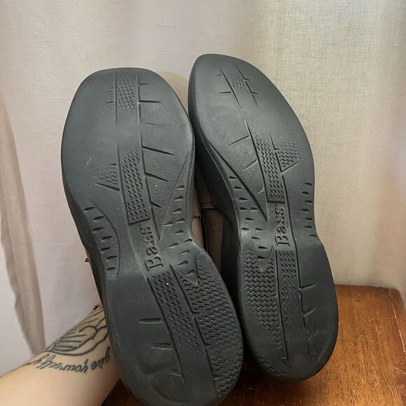 Bass Oxford Dress Shoe Loafer Mens Size 10.5 M Brown Slip On Boat Driving Casual - Picture 5 of 12